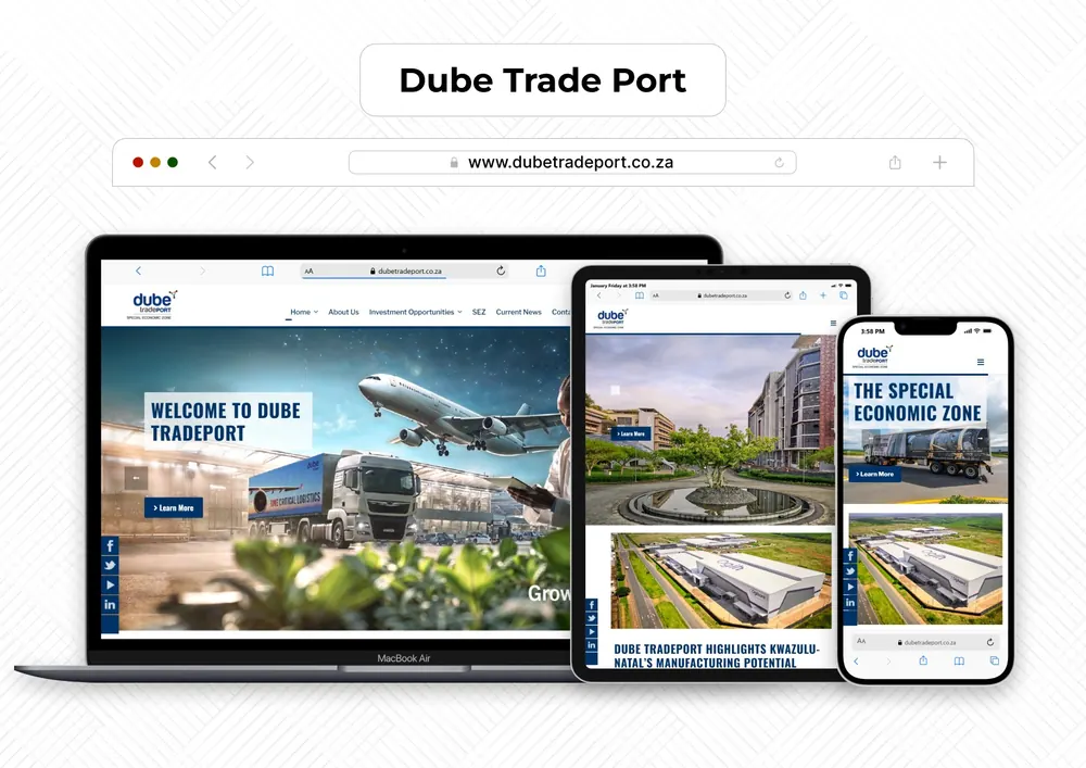 Dube TradePort website project