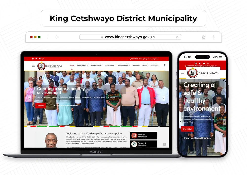 King Cetshwayo District Municipality website project