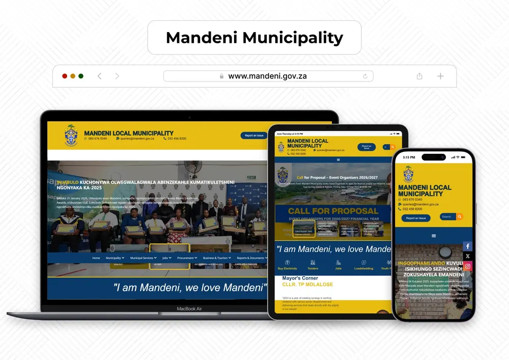 Mandeni Local Municipality website project