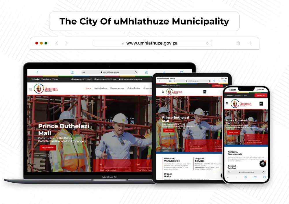 City of uMhlathuze Municipality website project