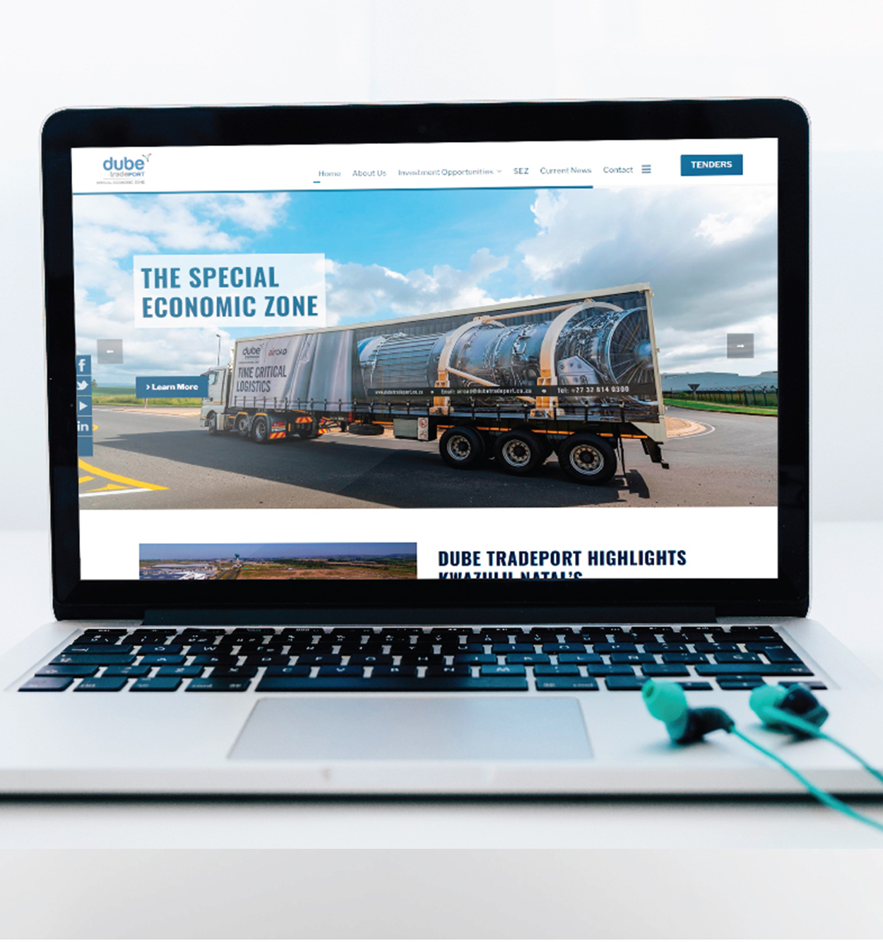 Dube Tradeport Website Development